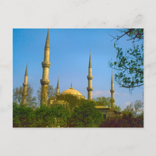 Vintage Türkei - Istanbuler Moschee Postkarte (Vorderseite)