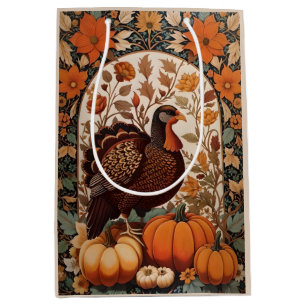 Vintage Türkei und Pumpkins Herbst Mittlere Geschenktüte