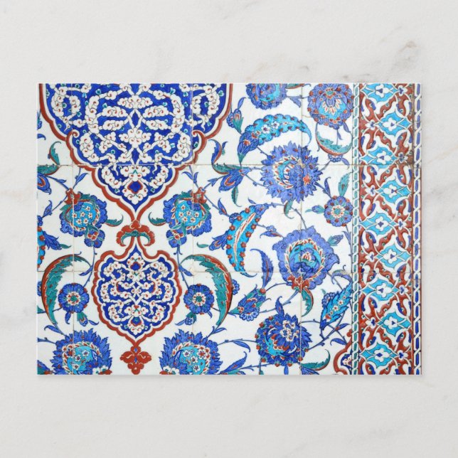 Vintage turkish tiles postkarte (Vorderseite)