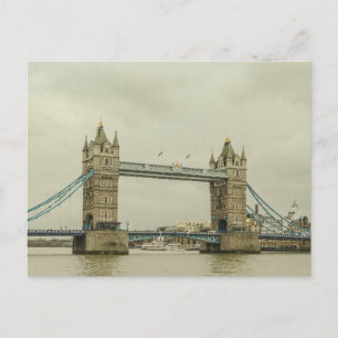 Vintage Turm-Brücke Postkarte