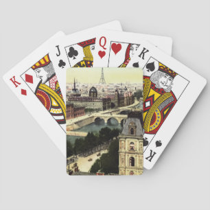 Vintage Turm-Szene Paris Eiffel Spielkarten
