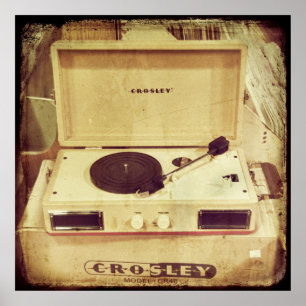 Vintage Turntable Poster