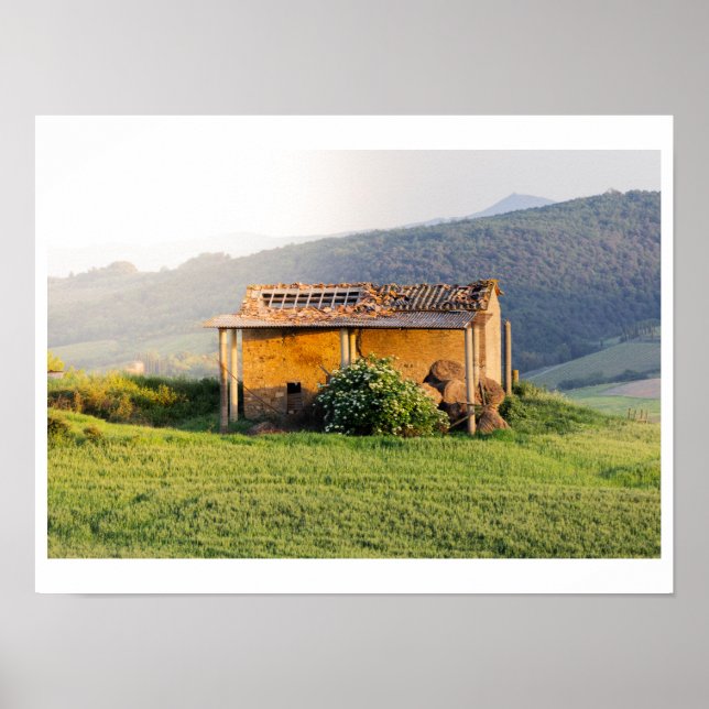 Vintage Tuscan Barn Poster (Vorne)