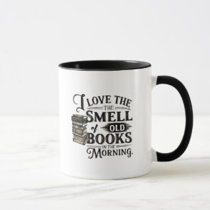 Vintage Typografie Buchliebhaber Tasse