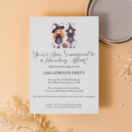 Vintage Typografie Halloween-Party Einladung