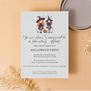 Vintage Typografie Halloween-Party Einladung