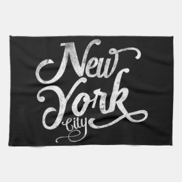 Vintage Typografie New York City Küchentuch