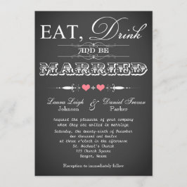 Vintage Typografie-Tafel-Hochzeit laden 7 ein Einladung