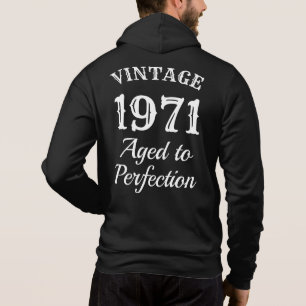 Vintage Typografie Vollendung Geburtstag Hoodie