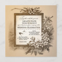 Vintage typografische einzigartige Hochzeitsfeier