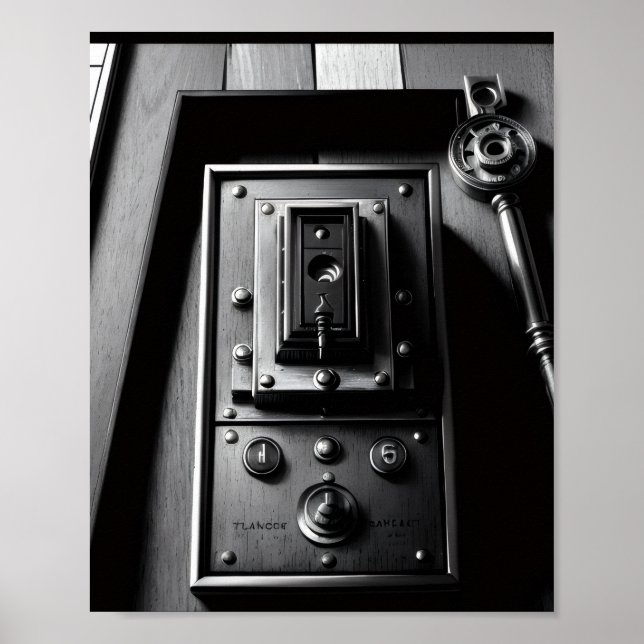 Vintage Typographic Masterpiece Poster (Vorne)