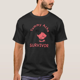Vintage ÜBELKEIT ÜBERLEBENDER Mein Bauch tut weh T-Shirt