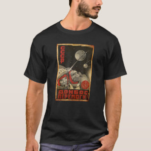Vintage UdSSR CCCP Russland Propaganda, Hund in T-Shirt