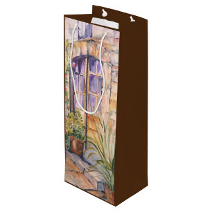 Vintage Ufertür-Geschenktasche Geschenktüte Für Weinflaschen