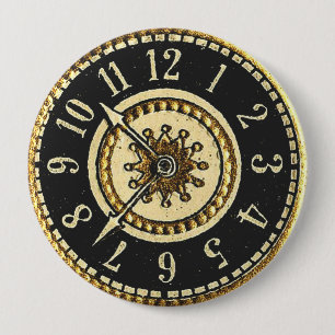 Vintage Uhr Button