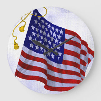 Vintage Uhr der US-Fahne