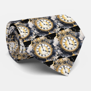 Vintage-Uhr-Gesicht-Steampunk-Halstuch Krawatte