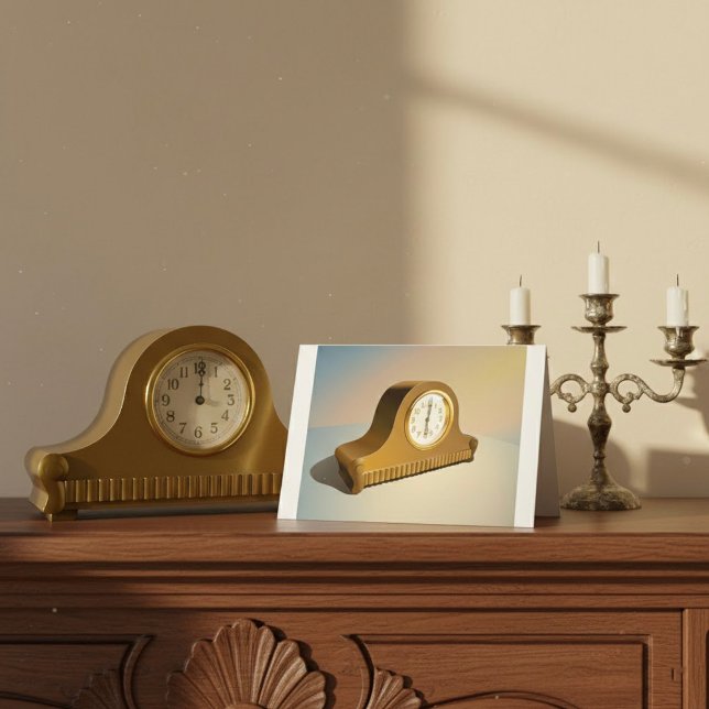 Vintage Uhr-Gruß-Karten Karte (Von Creator hochgeladen)