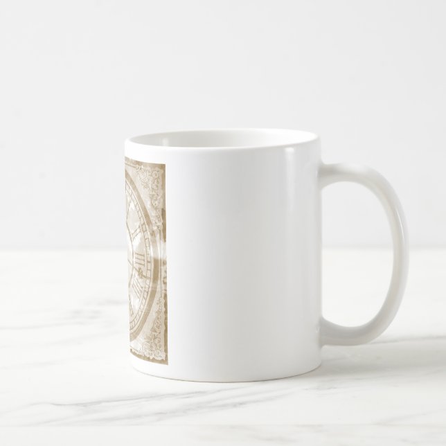 Vintage Uhr Kaffeetasse (Rechts)