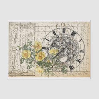 Vintage Uhr Seidenpapier
