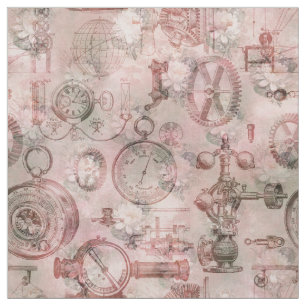 Vintage Uhr Steampunk Ephemera Decoupage Stoff