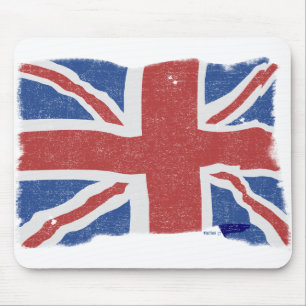 Vintage UK Flagge 2 Mauspad