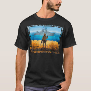 Vintage Ukraine FlaggenPrix Ukraine Porto Briefmar T-Shirt
