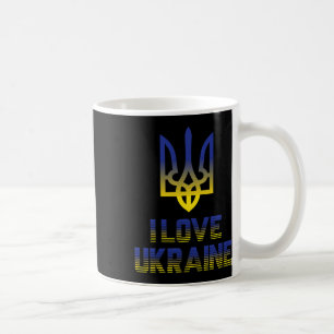 Vintage Ukraine Ukrainische Flagge Stolz 5 Kaffeetasse