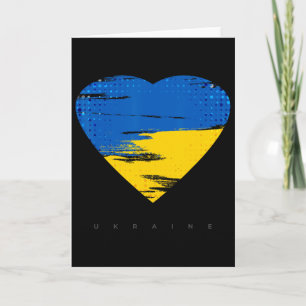 Vintage Ukraine Ukrainische Flagge Stolz Karte