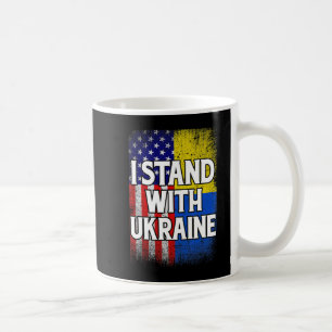 Vintage ukrainische Flagge Ukraine Patriotisch Kaffeetasse