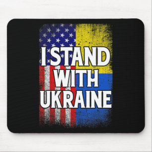 Vintage ukrainische Flagge Ukraine Patriotisch Mousepad