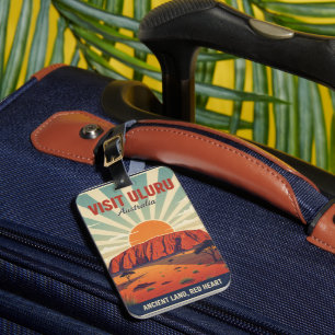Vintage Uluru Outback Australien Kunst Gepäckanhänger