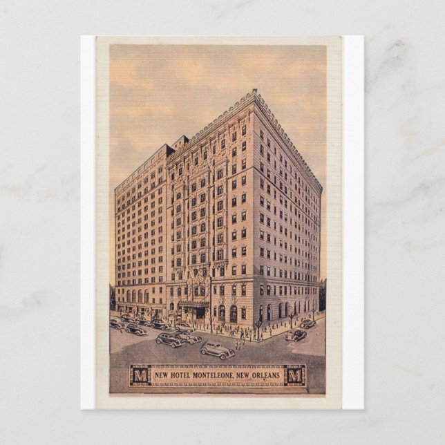 Vintage und für Hotel Monteleone Postkarte (Vorderseite)