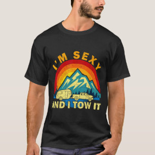 Vintage und glücklicher Camper-Campingliebhaber T-Shirt