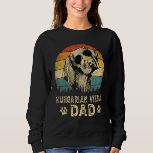 Vintage Ungarischer Vizsla-Vater-Hund Vatertag-Shi Sweatshirt