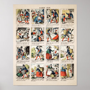 Vintage unheimlicher Vater Flog Plakat