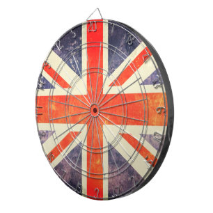 Vintage-Union-Jack-Flagge Dartscheibe