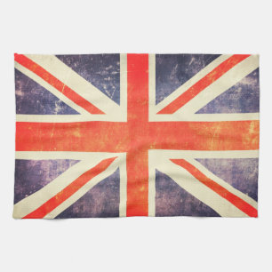 Vintage-Union-Jack-Flagge Küchentuch