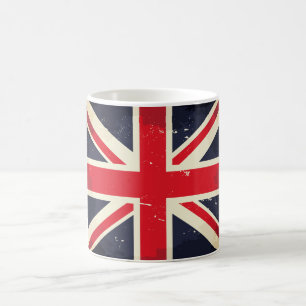 Vintage-Union-Jack-Kaffeetasse Kaffeetasse