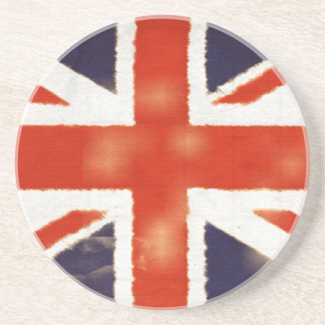 Vintage-Union-Jack-Untersetzer Untersetzer (Vorne)