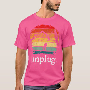 Vintage Unplug Lustige Wanderabenteuer Camping Ber T-Shirt