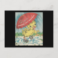 Vintage "unter dem Wetter" Ente