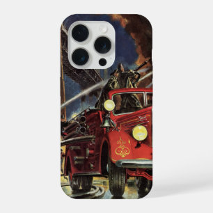 Vintage-Unternehmen, Feuerwehrleute Feuerwehr Feue iPhone Hülle