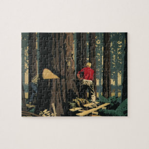 Vintage-Unternehmen, Holzwirtschaft Redwood-Wald