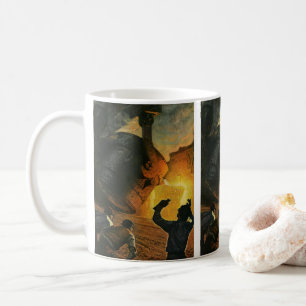 Vintage-Unternehmen, Stahlherstellungsindustrie Kaffeetasse