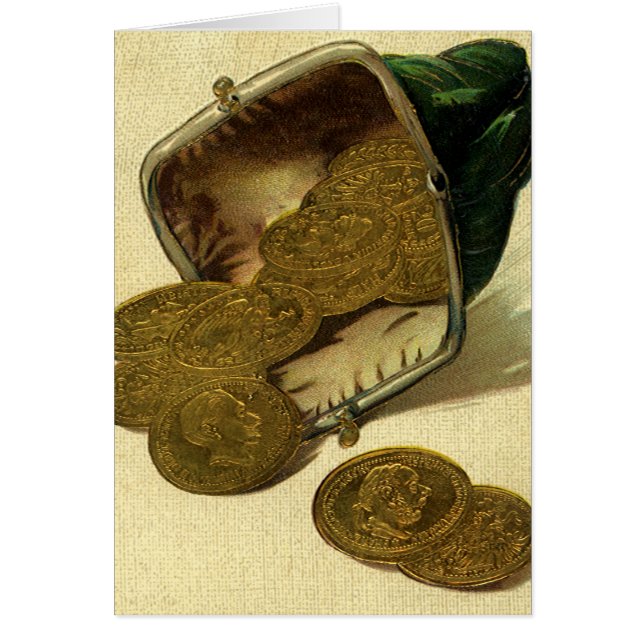 Vintage Unternehmensfinanzierung, Goldmünzen in Ge (Vorne)