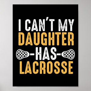 Vintage unterstützender Lacrosse-Vater Poster