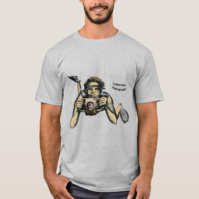 Vintage Unterwasserfotografie T-Shirt (Vorderseite)