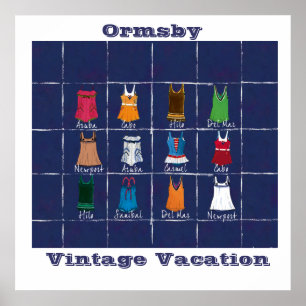Vintage Urlaub - Poster