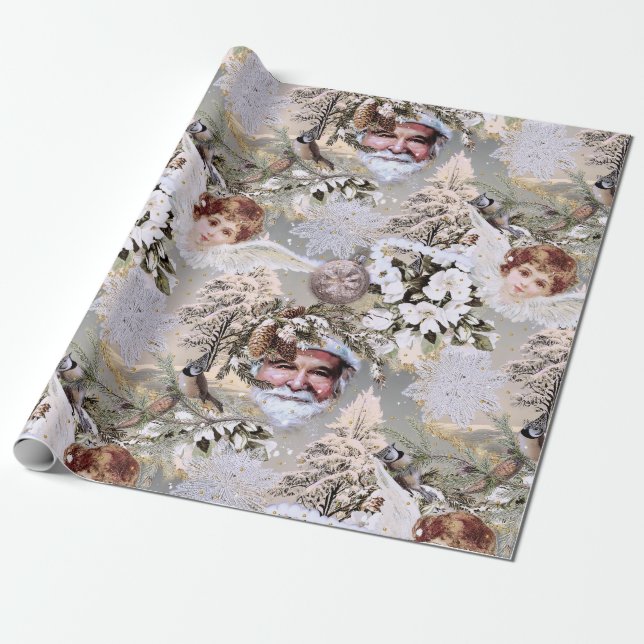 Vintage Urlaubsträume Geschenkpapier (Ungerollt)